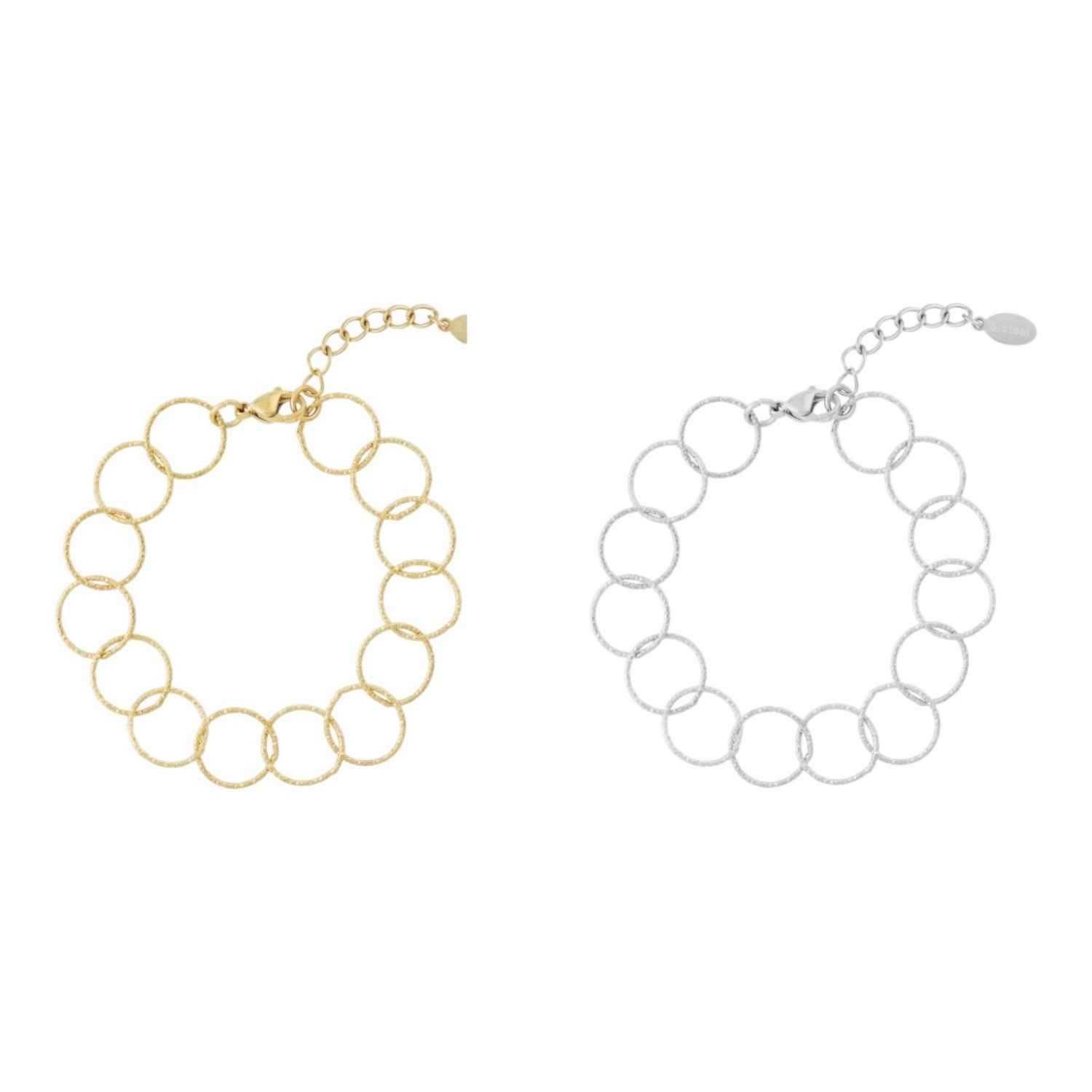 Ring Armband - 304ssteel -Grote Schakel Armband - Armband Voor Vrouwen