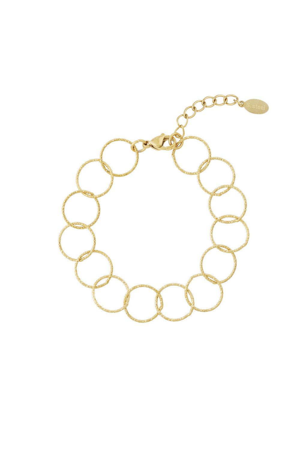 Ring Armband - 304ssteel -Grote Schakel Armband - Armband Voor Vrouwen