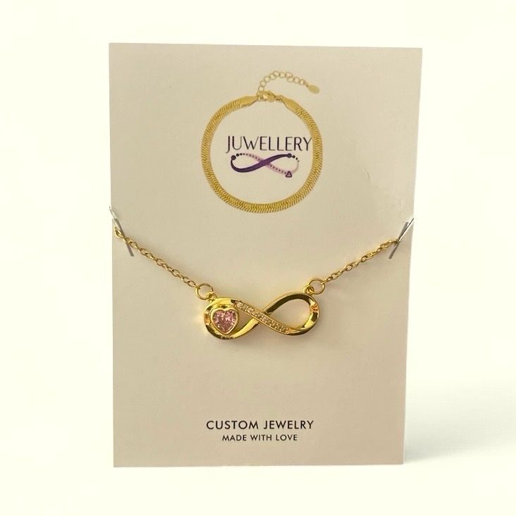 Ketting Met Infinity Pendant- Stainless steel Ketting Infinity - Gold Plated -ketting Cadeau