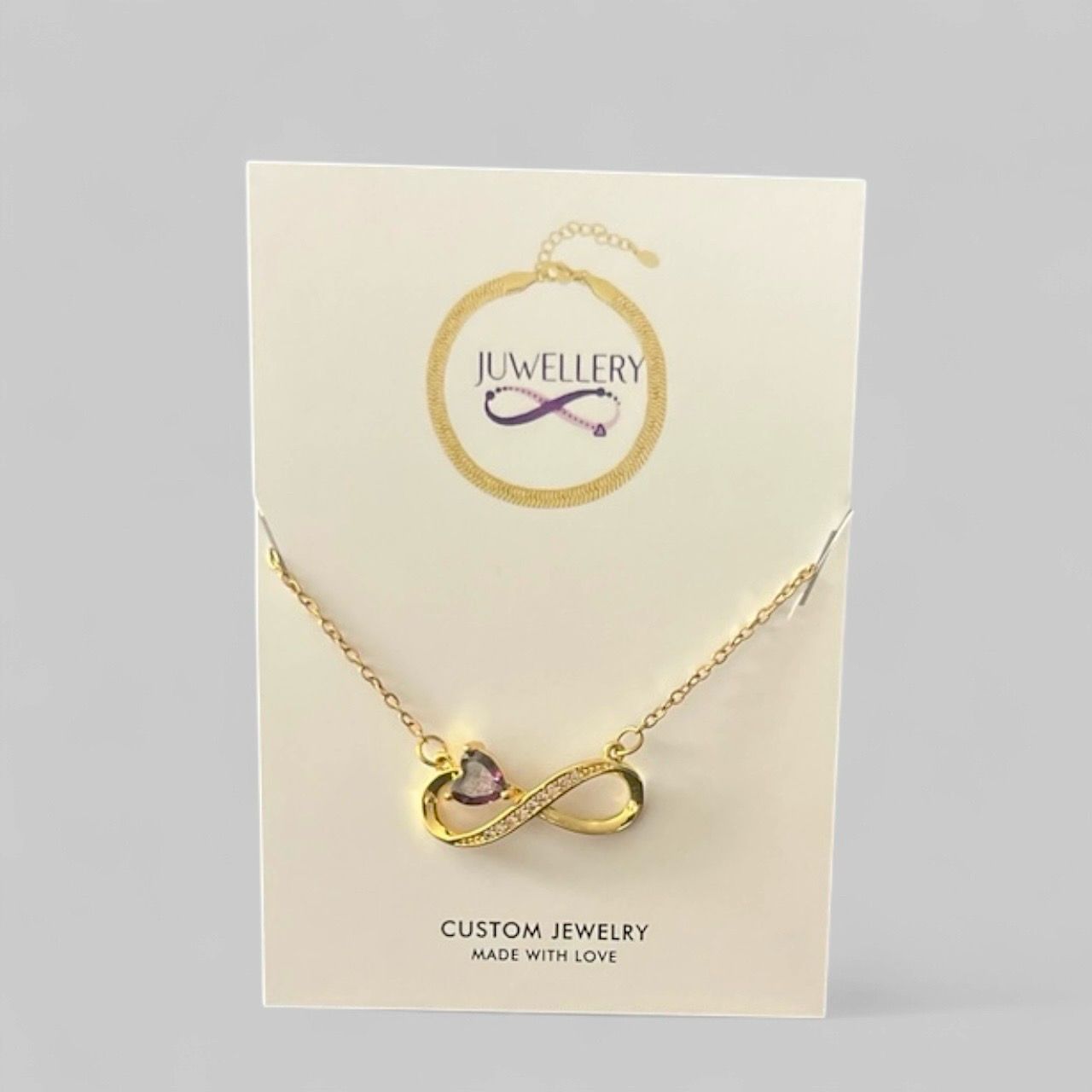 Ketting Met Infinity Pendant- Stainless steel Ketting Infinity - Gold Plated -ketting Cadeau