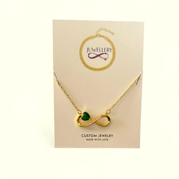Ketting Met Infinity Pendant- Stainless steel Ketting Infinity - Gold Plated -ketting Cadeau