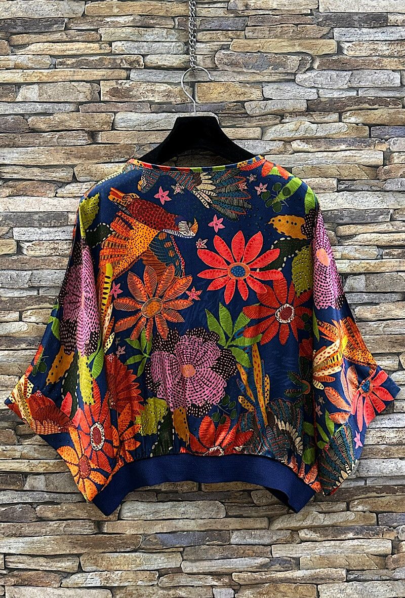 Korte GILET Zonder Mouwen- cardigan met print- Gilet Voor Dames