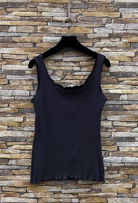 tank top - effen top - mouwloze top- zomertop- katoenen top - geribde top- Basic top