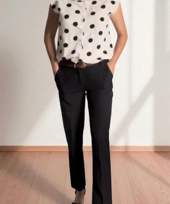 Klassieke geklede Low Waist broek- driekwart costume broek voor dames