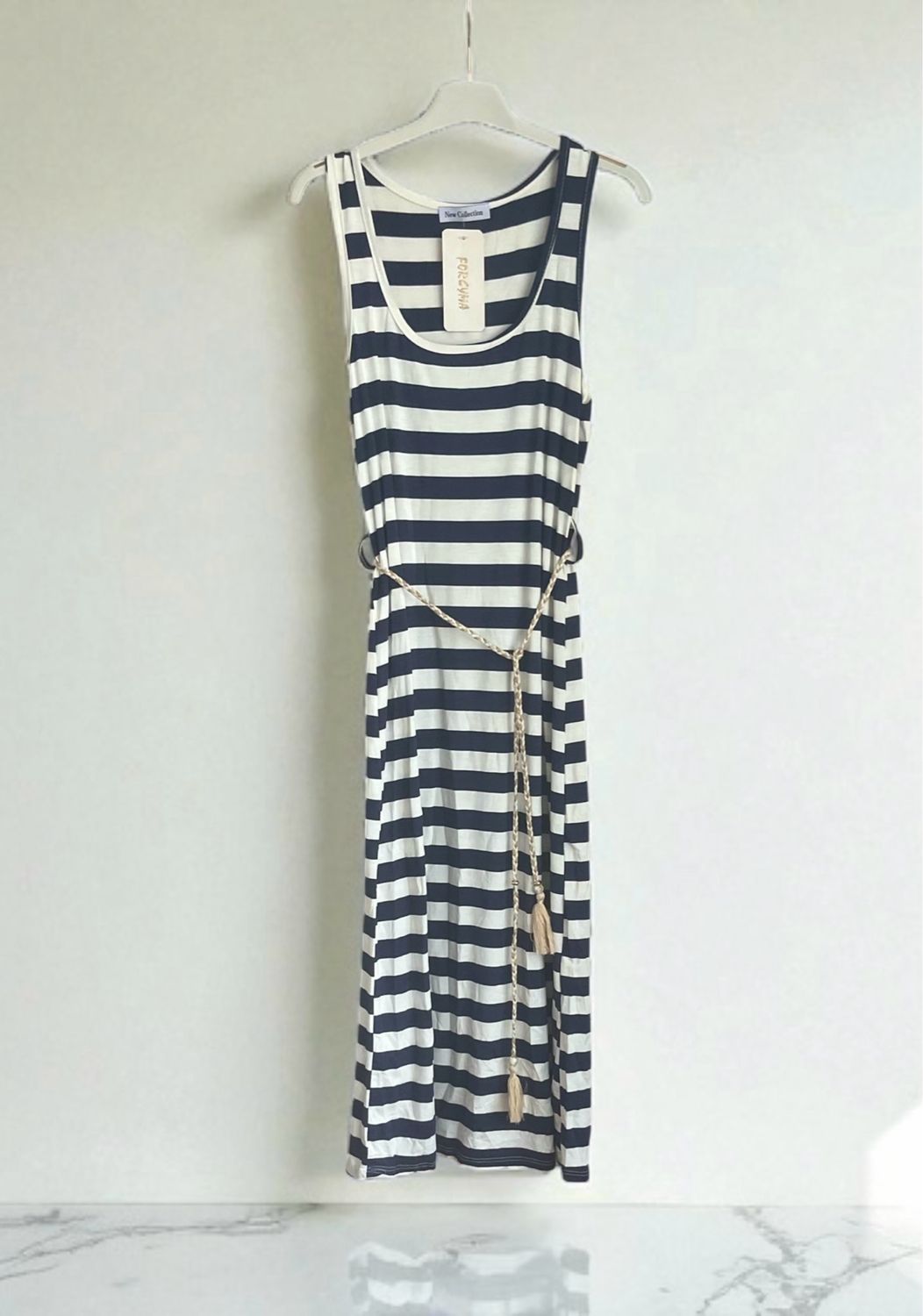 Kleedje Met Strepen - Lange Jurk - Maxi Jurk - Katoenen Jurk