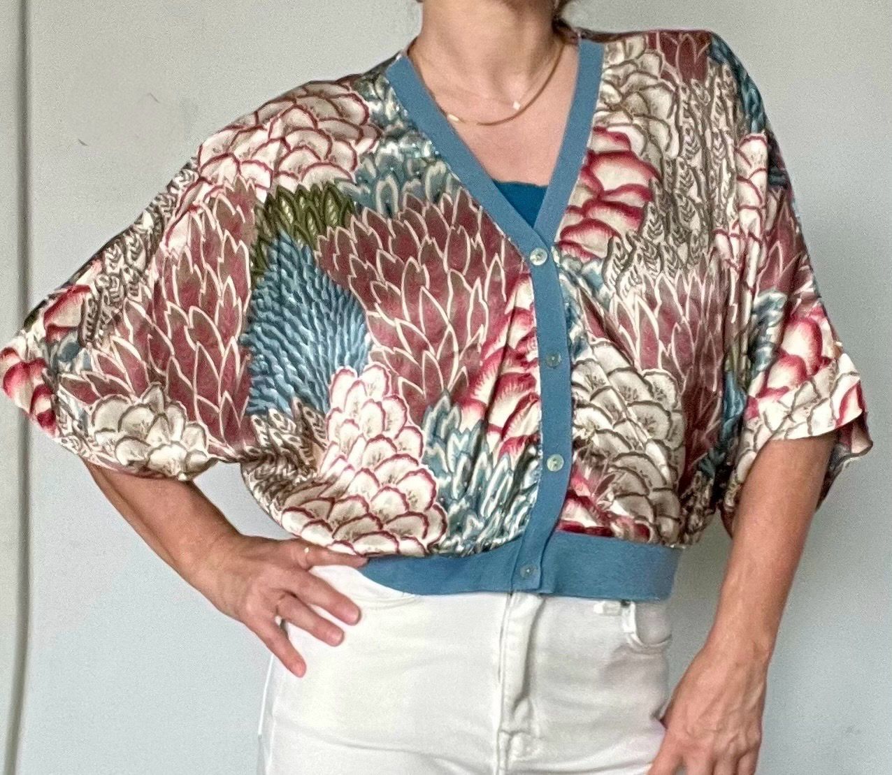 Korte GILET Zonder Mouwen- cardigan met print- Gilet Voor Dames