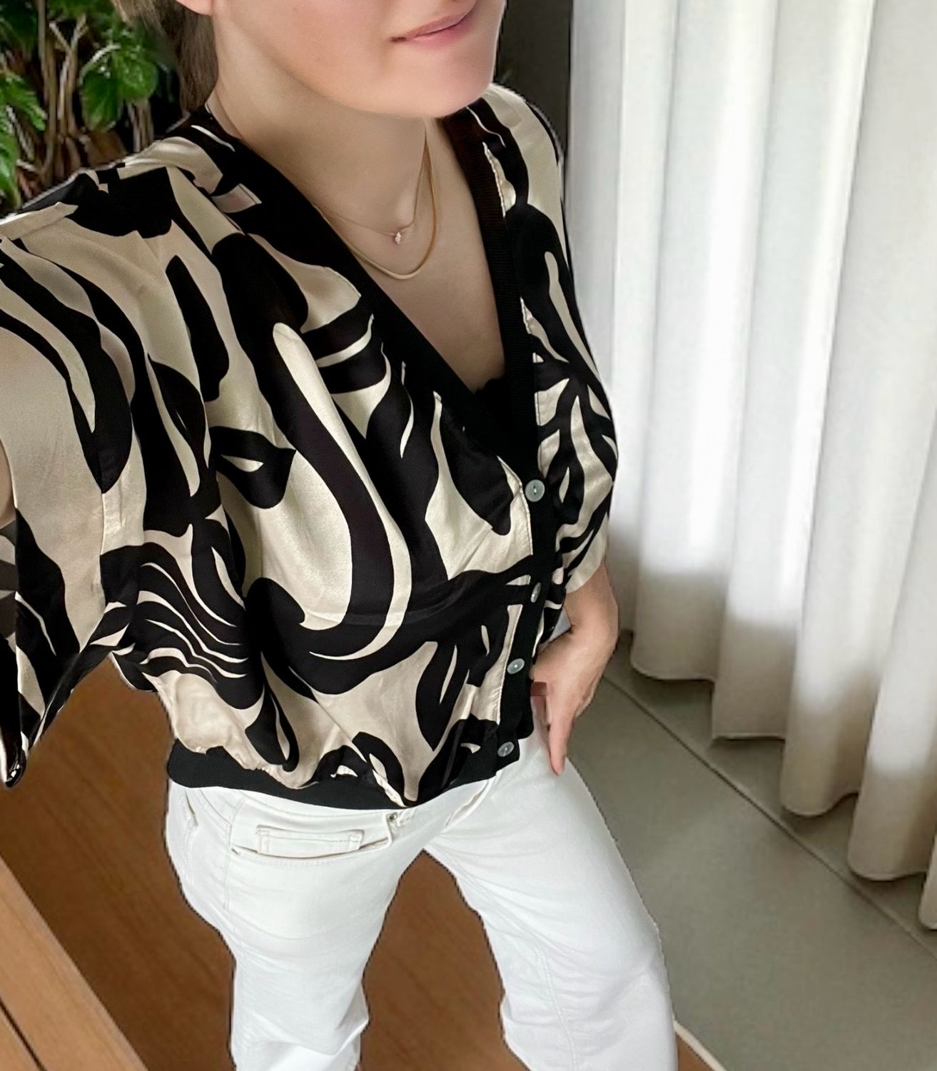 Korte GILET Zonder Mouwen- cardigan met print- Gilet Voor Dames