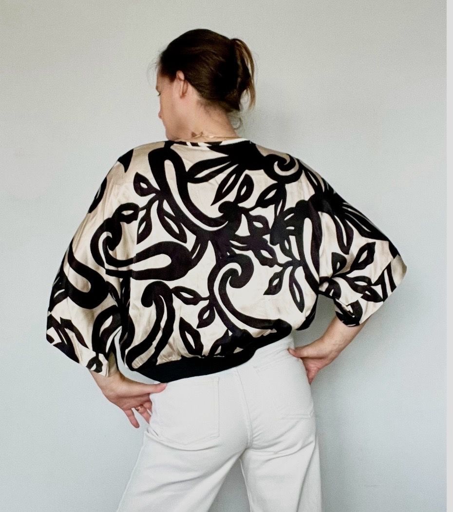 Korte GILET Zonder Mouwen- cardigan met print- Gilet Voor Dames