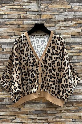 Korte GILET Zonder Mouwen- cardigan met print- Gilet Voor Dames