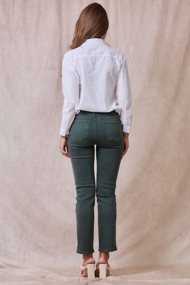 Gekleurde Jeans Recht Model Voor Dames- Straight Fit Jeans