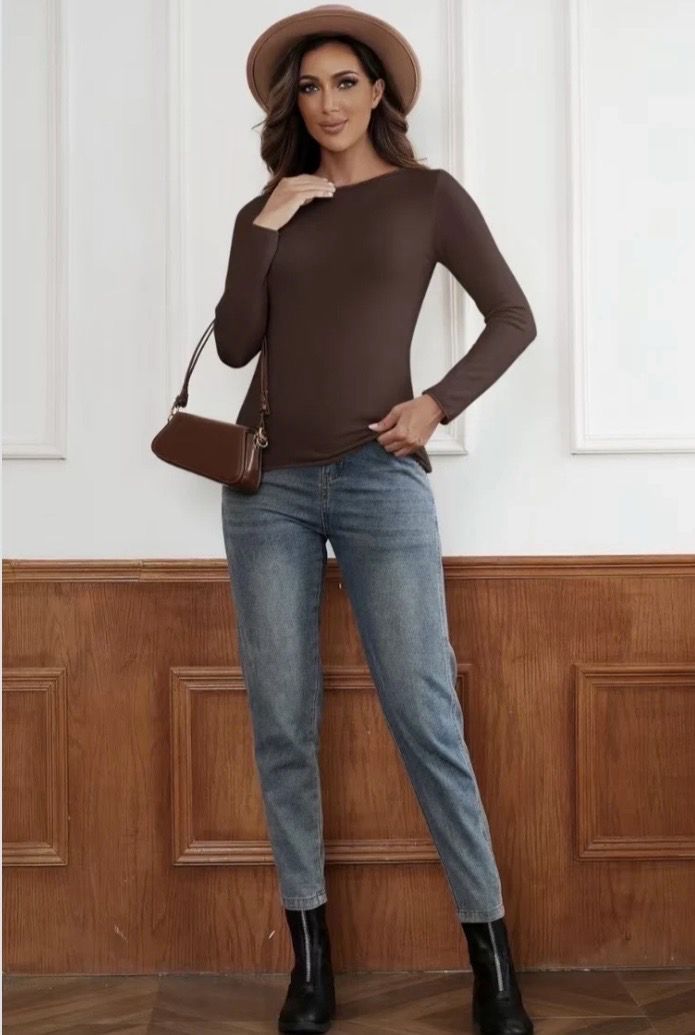 Dames Longsleeve Top One Size – Zacht Basic Shirt in Meerdere Kleuren