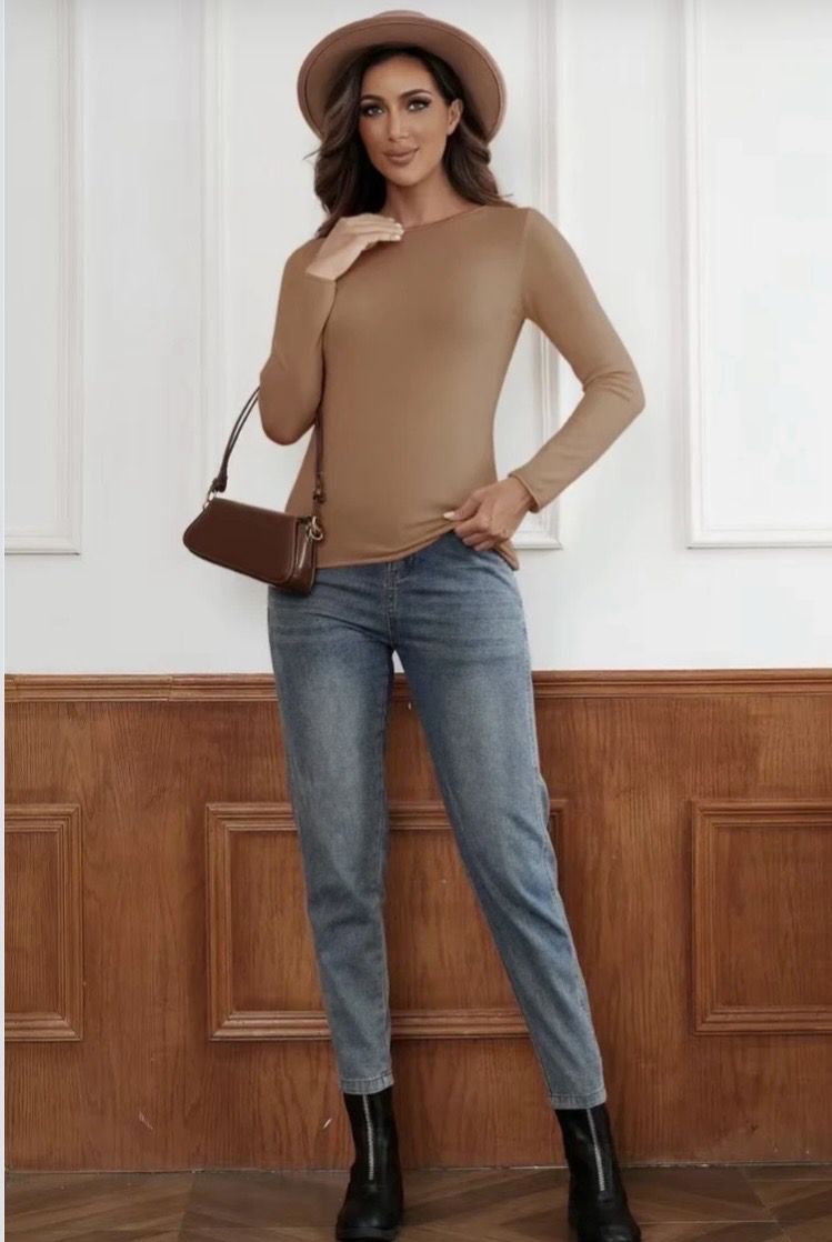 Dames Longsleeve Top One Size – Zacht Basic Shirt in Meerdere Kleuren