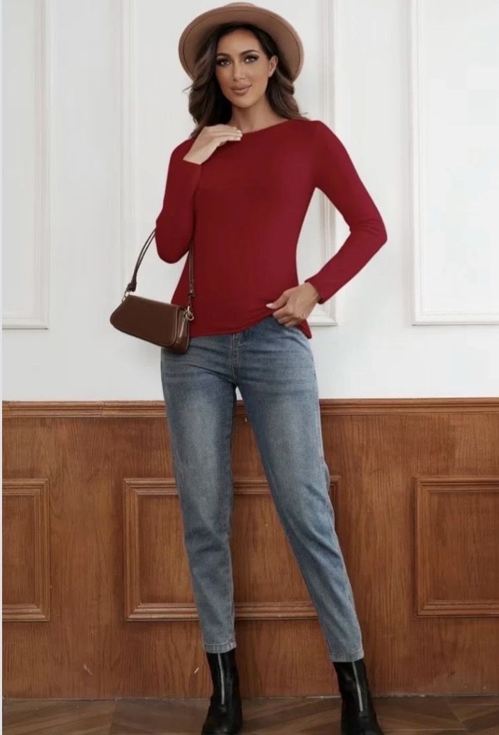 Dames Longsleeve Top One Size – Zacht Basic Shirt in Meerdere Kleuren