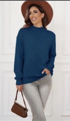 One Size Zachte Lichte Ronde Nek Basic Sweater Voor Dames