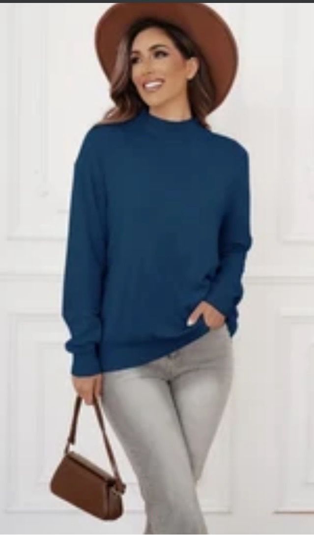 One Size Zachte Lichte Ronde Nek Basic Sweater Voor Dames