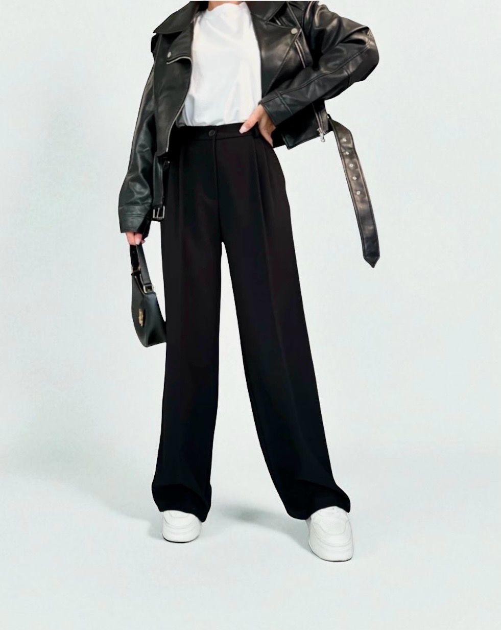 High-Waist Wide Leg Pantalon – Elegant &amp; Comfortabel | Dames Broek in Bruin, Beige, Zwart &amp; Bordeaux
