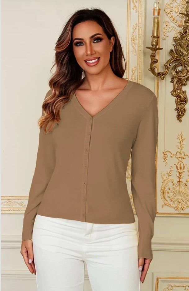 Dames Sweater met Knopen – Lichte One Size Trui in Meerdere Kleuren