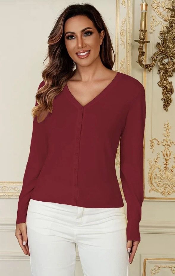 Dames Sweater met Knopen – Lichte One Size Trui in Meerdere Kleuren