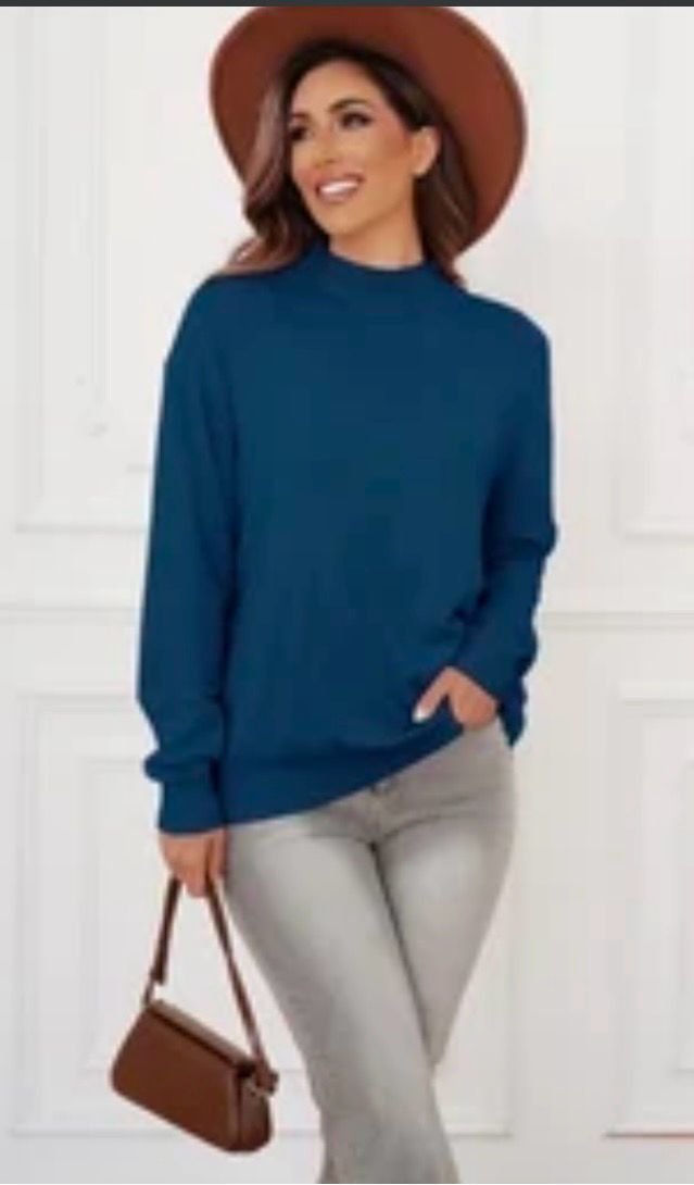 One Size Zachte Lichte Ronde Nek Basic Sweater Voor Dames
