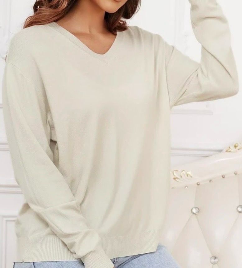 One Size Zachte Lichte Ronde Nek Basic Sweater Voor Dames