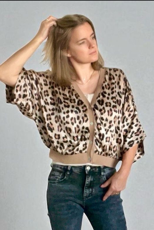 Korte GILET Zonder Mouwen Voor Danes- Los kimono- achtig vestje