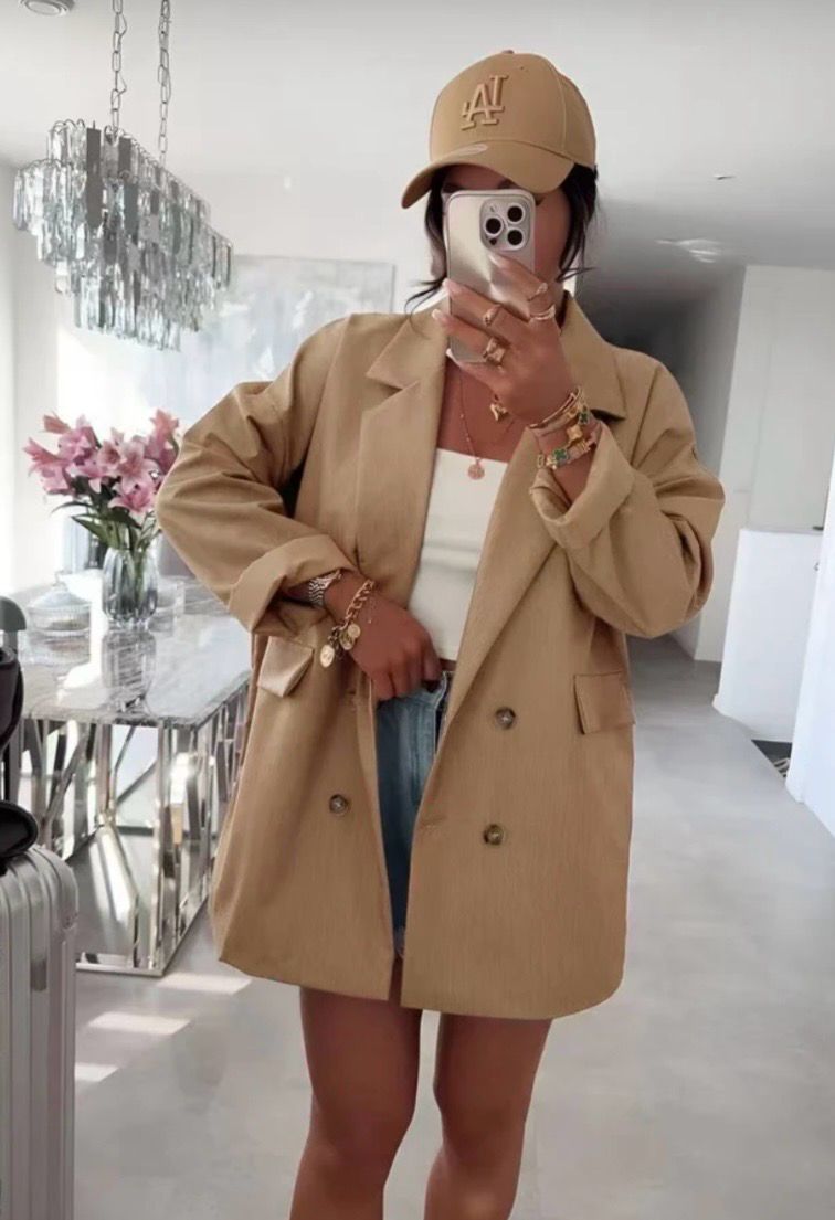 Oversized blazer dames meerdere kleuren – Casual chic jasje met knopen