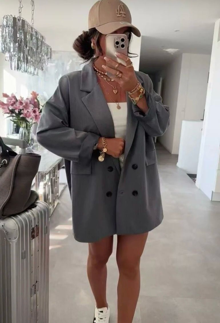 Oversized blazer dames meerdere kleuren – Casual chic jasje met knopen