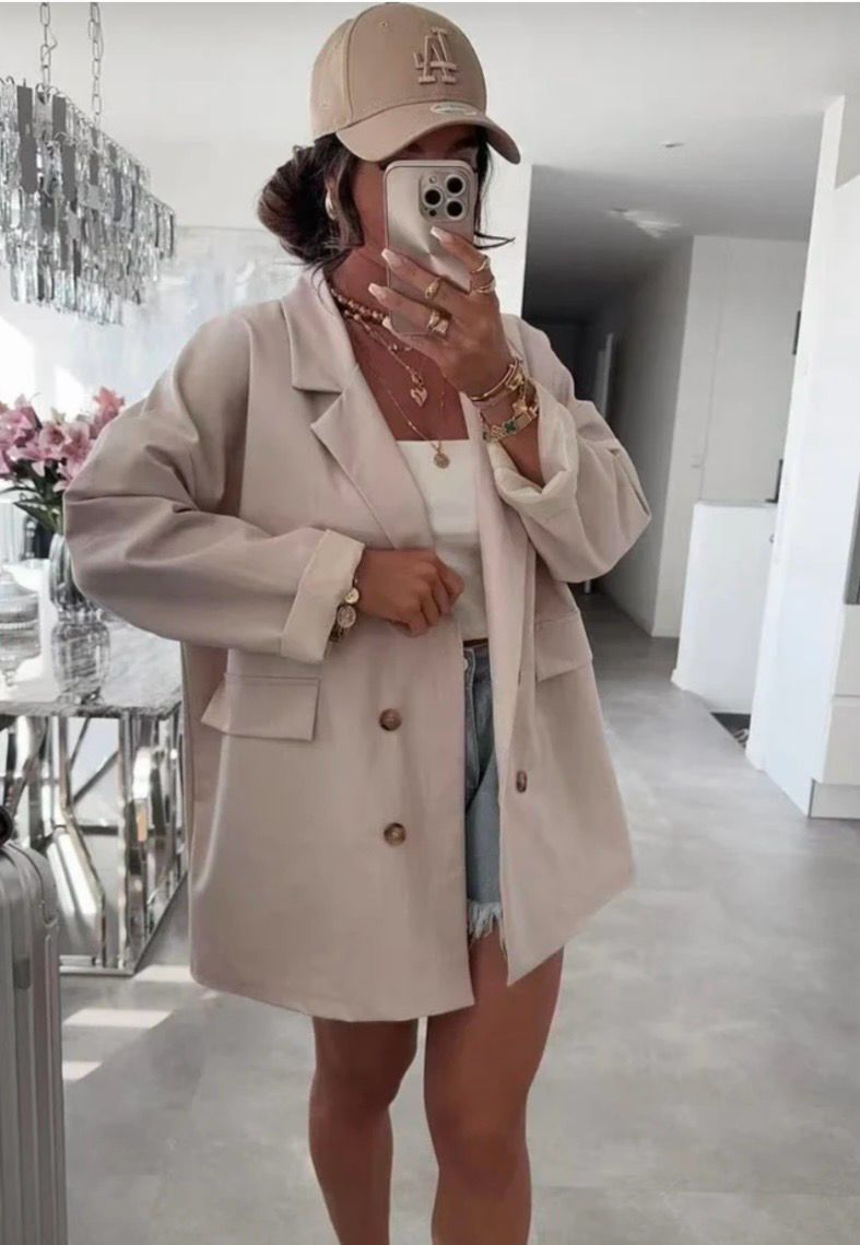 Oversized blazer dames meerdere kleuren – Casual chic jasje met knopen