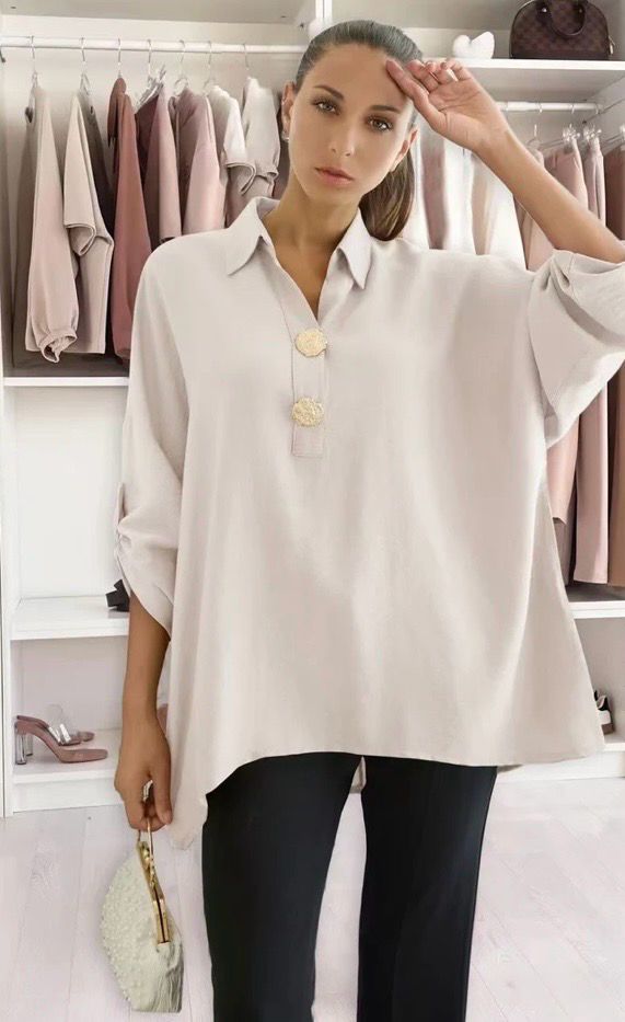 Oversized tuniek blouse dames – One Size – Meerdere kleuren