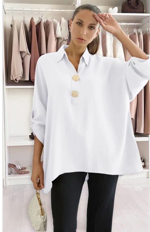 Oversized tuniek blouse dames – One Size – Meerdere kleuren