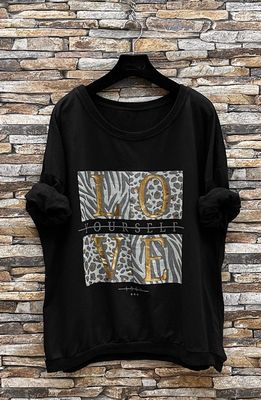 Lange mouwen katoenen sweatshirt voor dames 