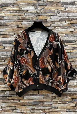 Korte GILET Zonder Mouwen Voor Danes- Satin Look Kimono Gilet