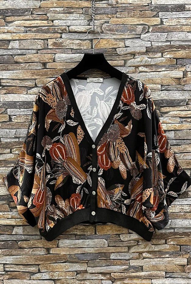 Korte GILET Zonder Mouwen Voor Danes- Satin Look Kimono Gilet