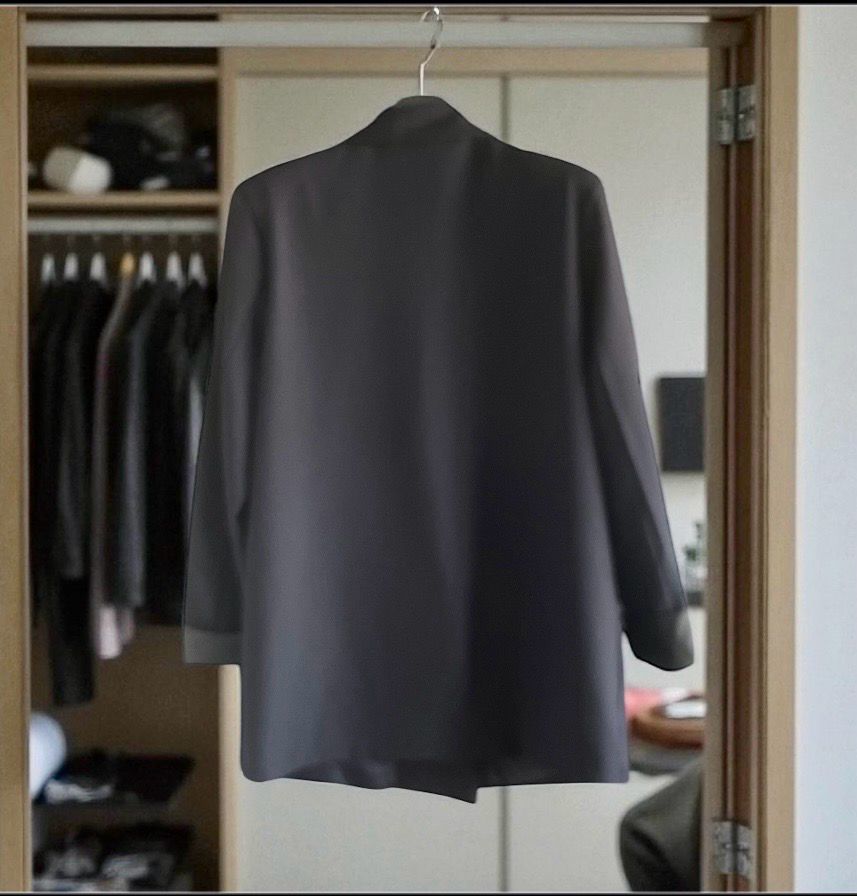 Italian style Donker blauwe oversized blazer - achteraanzicht one size blazer 36/42