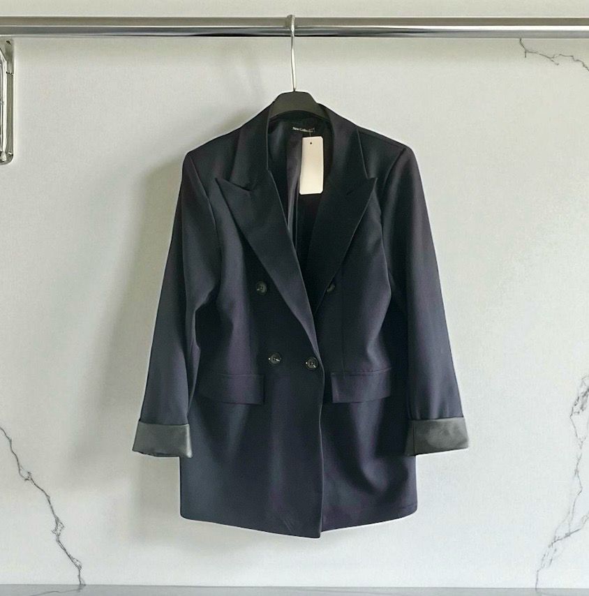 Italian style Donker blauwe oversized blazer - one size blazer 36/42