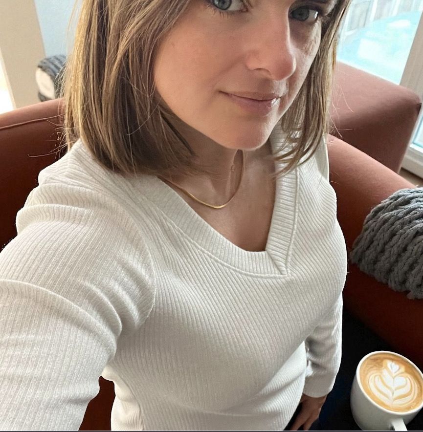 Witte V - hals trui dames – Fijngebreide top met lange mouwen