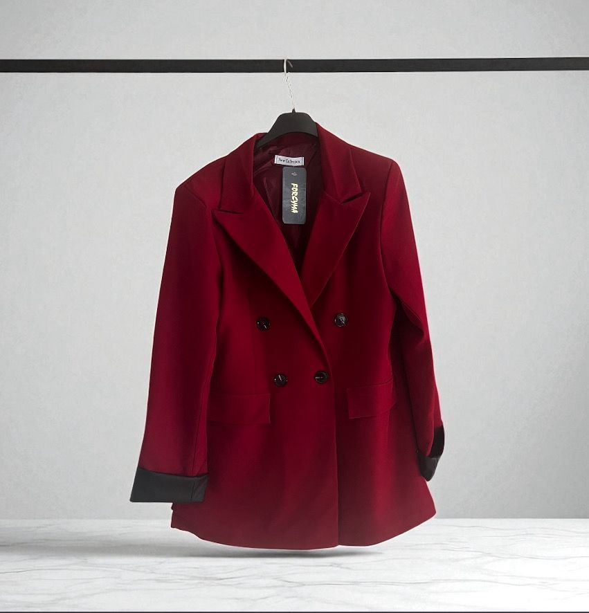 Italian style Burgundy rode oversized blazer - one size blazer 36/42