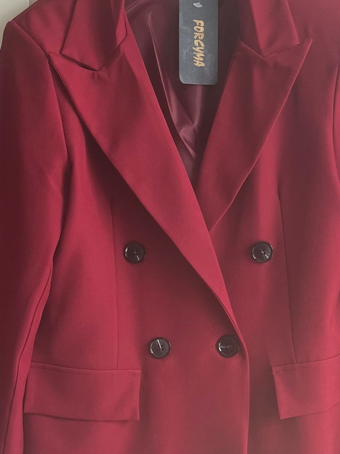 Detail foto Italian style Burgundy rode oversized blazer - one size blazer 36/42