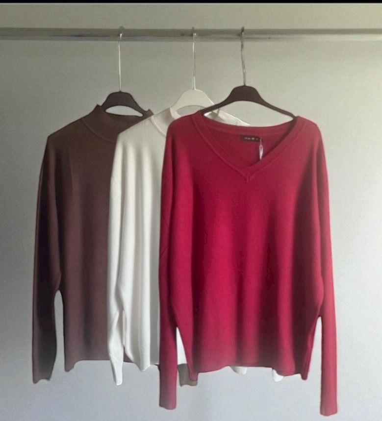 3-Packone one size Zachte Comfy V-Hals Sweaters – Everyday Essentials 