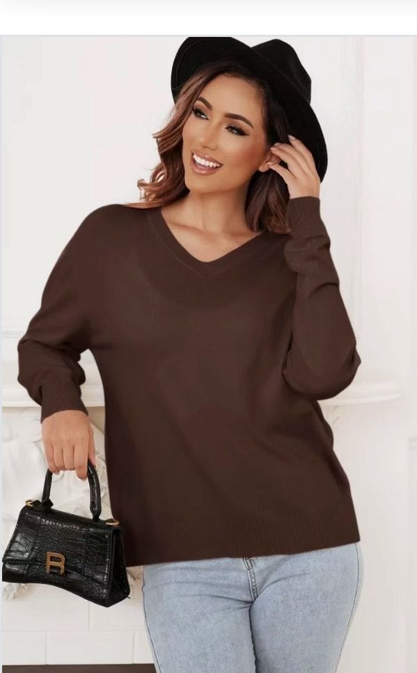 3-Packone one size Zachte Comfy V-Hals Sweaters – Everyday Essentials 