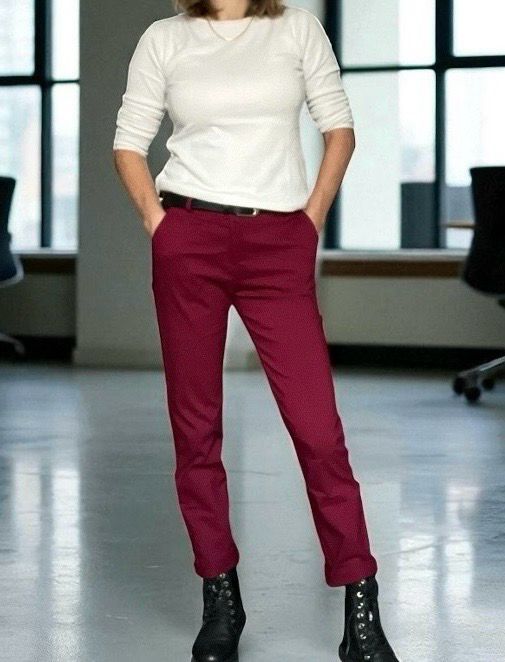 Klassiek chic straight fit pants- meerdere kleuren - rechte broek met stretch voor dames
