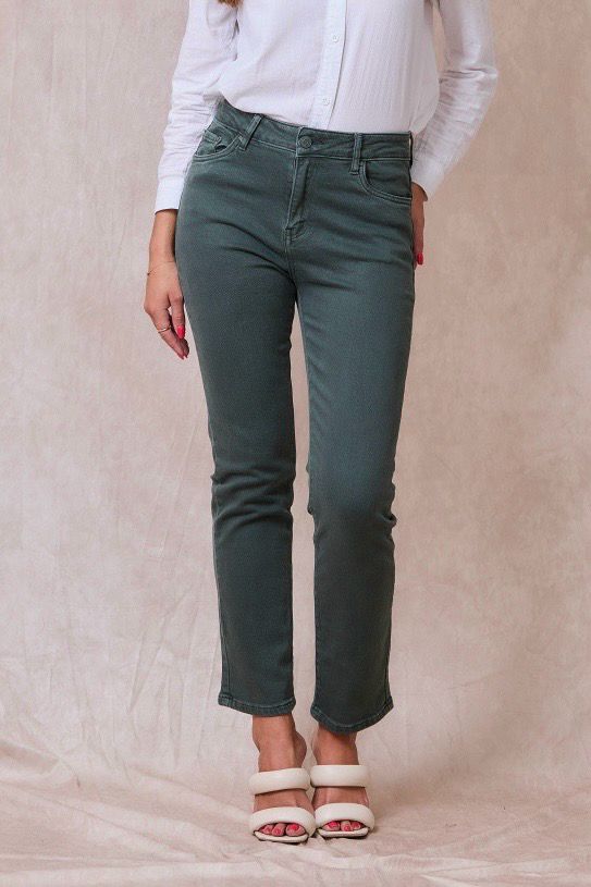 Gekleurde Jeans Recht Model Voor Dames- Straight Fit Jeans