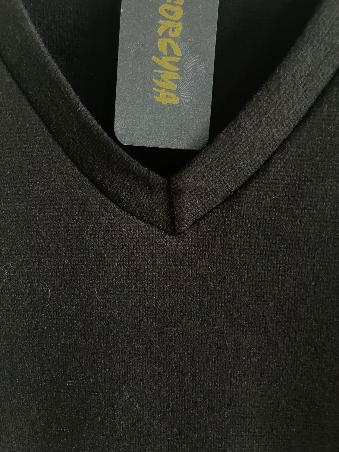 Sweater Jurk met V-hals – comfy midi korte jurk voor dames