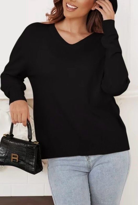3-Packone one size Zachte Comfy V-Hals Sweaters – Everyday Essentials 