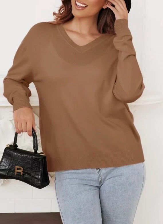 3-Packone one size Zachte Comfy V-Hals Sweaters – Everyday Essentials 