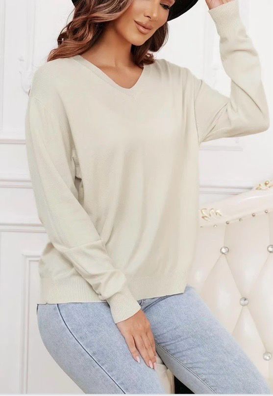 3-Packone one size Zachte Comfy V-Hals Sweaters – Everyday Essentials 