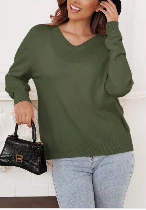 3-Packone one size Zachte Comfy V-Hals Sweaters – Everyday Essentials 