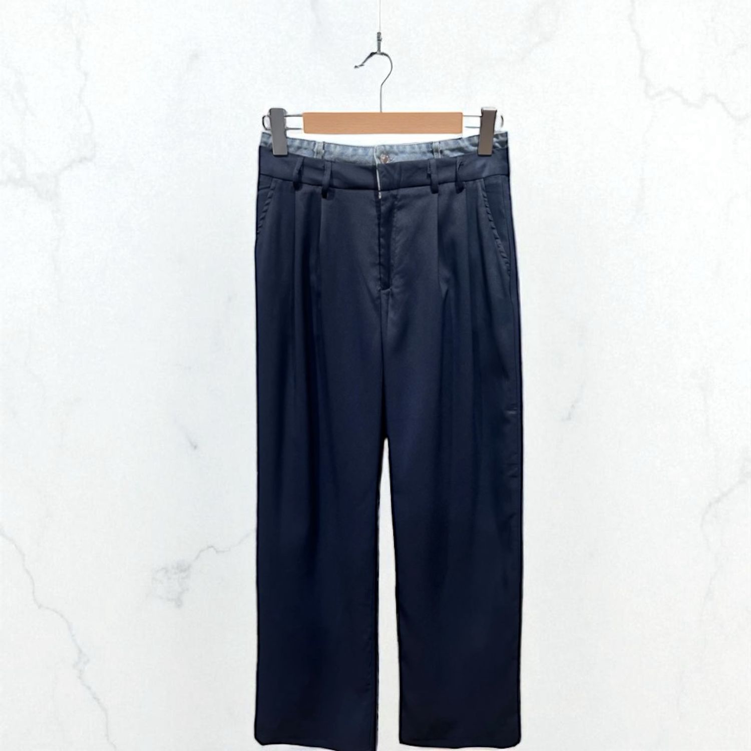 Chique pantalon met denim taille – Infinity Me Boutique