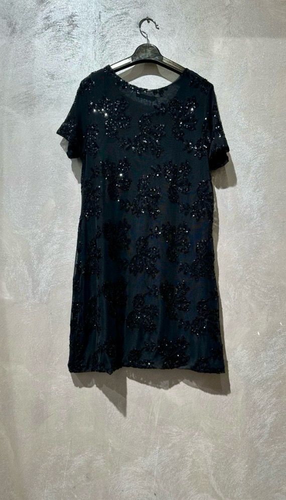 Feestjurk met Pailletten – Elegante Shift Dress met Korte Mouwen | Infinity Me