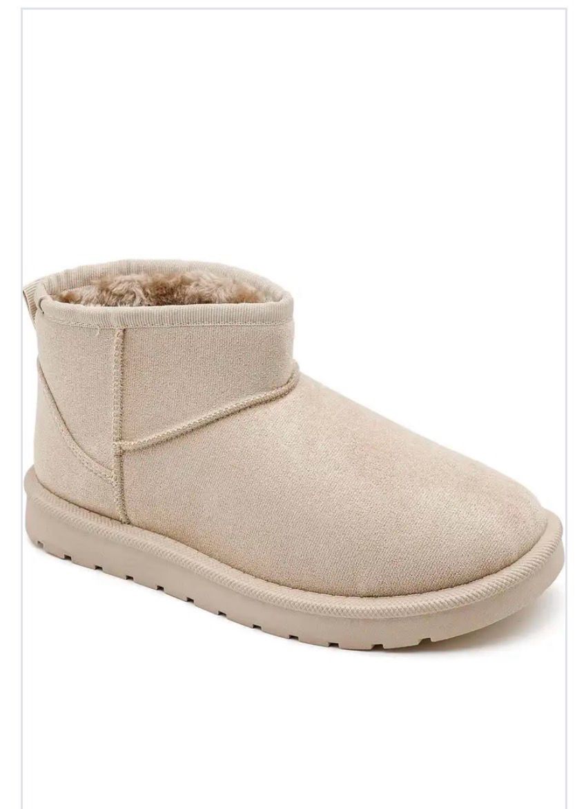 Beige cozy instapbootjes met warme voering – Comfort &amp; stijl | Infinity Me